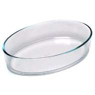 Pyrex Plat ovale en verre, 21x13 cm
