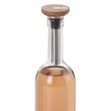 Adhoc Pompe de mise sous-vide en chêne et inox pour bouteille de vin, 1 pompe