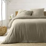 Douceur D Interieur Parure gaze sable, 260 x 240 cm 3 pièces