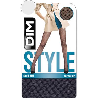 Dim Collant femme noir fantaisie T1/2 Style, Taille 1/2