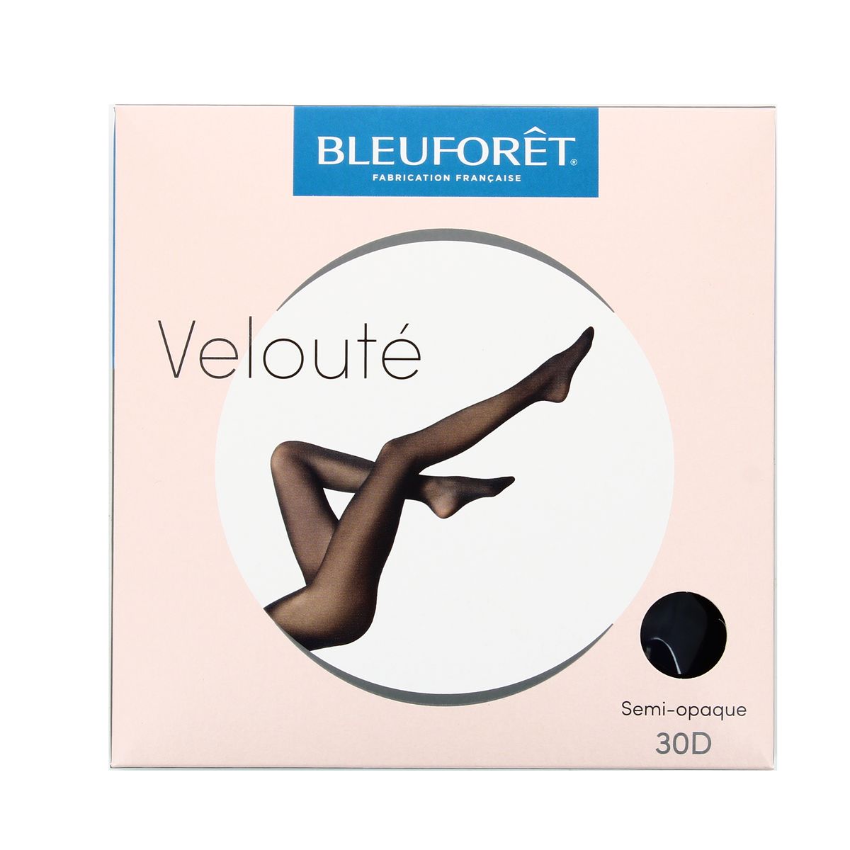 Bleuforêt Collant semi opaque Marine 30D, Taille 2/3