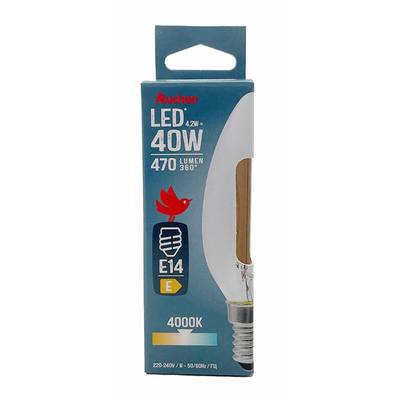 Auchan Ampoule E14 - 4,2W Blanc Froid Flamme claire, E14   40W
