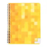 Auchan Cahier spirals 17x22cm grands carreaux, 100 pages 90g/m²