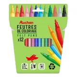 Auchan Feutres de coloriage, 12 feutres
