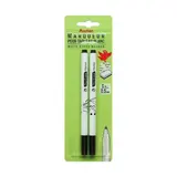 Auchan Marqueurs pour tableau blanc effaçables pointes fines noirs, Lot de 2 marqueurs