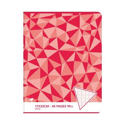 Auchan Cahier 17x22 cm grand carreaux, 48 pages Papier 90 g/m²