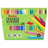 Auchan Feutres de coloriage, 24 feutres