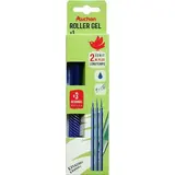 Auchan Stylo roller gel effaçable bleu + 3 recharges