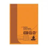 Auchan Bloc de bureau A5 14,8x19,5cm petits carreaux, 160 pages 80g