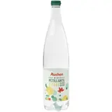 Auchan Eau minérale naturelle gazeuse au citron, 1L