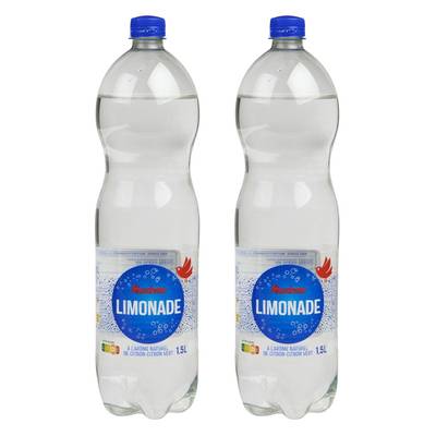 Auchan Limonade aux aromes naturel d'agrumes, Lot de 2x1,5L