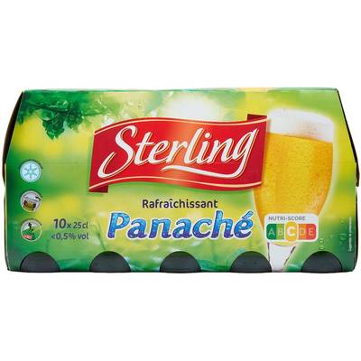 Sterling Panaché citron 0,5°, 10x25cl