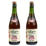 Vergers Du Patrimoine Cidre rosé 3°, Lot de 2x75cl