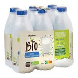 Auchan BIO Lait demi-écrémé bio stérilisé UHT, 6x1L