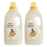 Auchan Lessive liquide Savon de Marseille, Lot de 2x2L