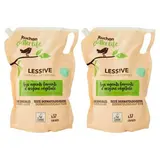 Auchan Recharge Lessive liquide Ecologique Aloe vera, Lot de 2x2L