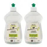 Auchan Better Life Liquide vaisselle nettoie et dégraisse à l'aloe vera, Lot de 2x500ml