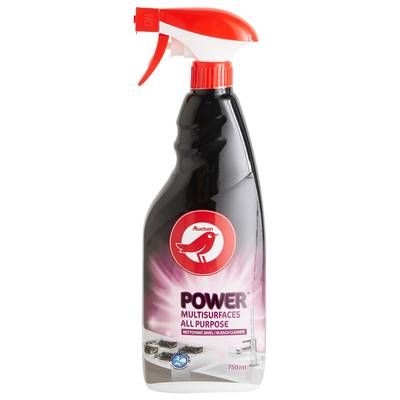 Auchan Spray nettoyant avec javel multi surfaces, 750ml