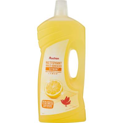 Auchan Nettoyant liquide multi-surfaces dégraissant citron, 1,5L