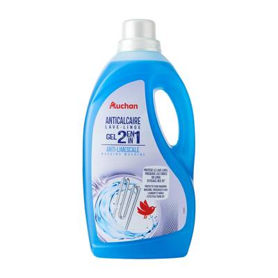 Auchan Gel anti-calcaire pour lave-linge 2 en 1, 2L