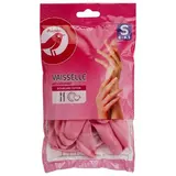 Auchan Gants à vaisselle anti-dérapant doublé coton taille S, 1 paire
