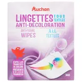 Auchan Lingettes anti-décoloration, 40 lingettes