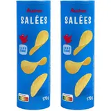 Auchan Chips tuiles salées, Lot de 2x170g