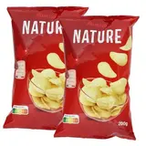 Auchan Chips nature, Lot de 2x200g