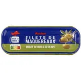 Auchan Filets de maquereaux avec un trait d'huile d'Olive en conserve, 85g