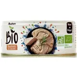 Auchan BIO Saumon au naturel Bio en conserve, 100g