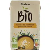 Auchan BIO Soupe  Velouté de potiron pointe de crème Bio Soupe liquide en brique familiale, 1L