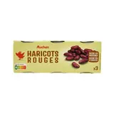 Auchan Haricots rouges en conserve, 3x125g