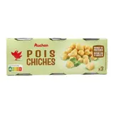 Auchan Pois chiches en conserve, 3x130g