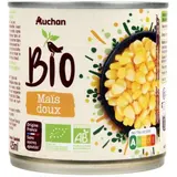 Auchan BIO Maïs doux en grains sans sucres ajoutés Bio en conserve, 285g