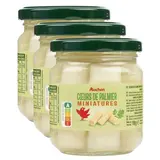 Auchan Coeurs de palmier miniatures en bocal, Lot de 3x115g