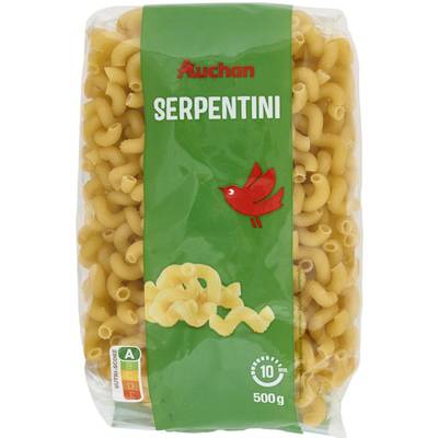 Auchan Pâtes Serpentini, 500g