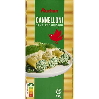 Auchan Pâtes Cannelloni à garnir, 250g