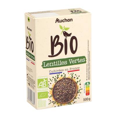 Auchan BIO Lentilles vertes Bio, 500g