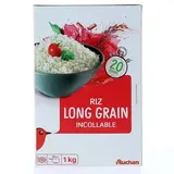 Auchan Riz long grain incollable 20 min en vrac, 1kg