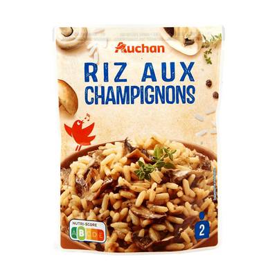 Auchan Riz aux Champignons sachet express Micro ondes, 250g