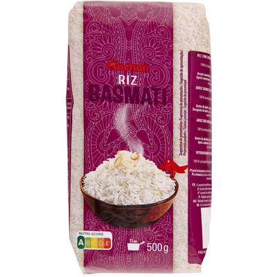 Auchan Riz basmati prêt en 11 min, 500g