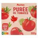 Auchan Purée de tomates en brique, 500g
