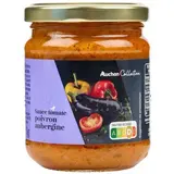 Auchan Collection Sauce tomate poivrons et aubergines en bocal, 190g