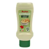 Auchan Mayonnaise à la moutarde de Dijon et oeufs de plein air en Flacon Souple Squeeze Top Down, 425g