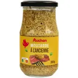 Auchan Moutarde à l'ancienne en bocal, 350g