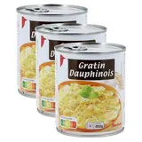 Auchan Gratin dauphinois en conserve pour 2, Lot de 3x850g