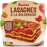 Auchan Lasagnes bolognaise en barquette individuelle micro-ondable, 300g