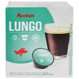 Auchan Capsules de café lungo Compatible Docle Gusto, 16 capsules