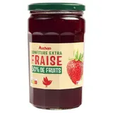 Auchan Confiture extra de fraise, 730g