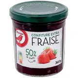Auchan Confiture extra de fraises, 360g